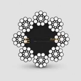 Канат лифтовой 12 мм DIN 3062 МЕЧЕЛ