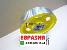 ОТВОДНОЙ БЛОК ПРОТИВОВЕСА KONE 410X90 6X8 C ОСЬЮ L=145 ММ KM480064G07