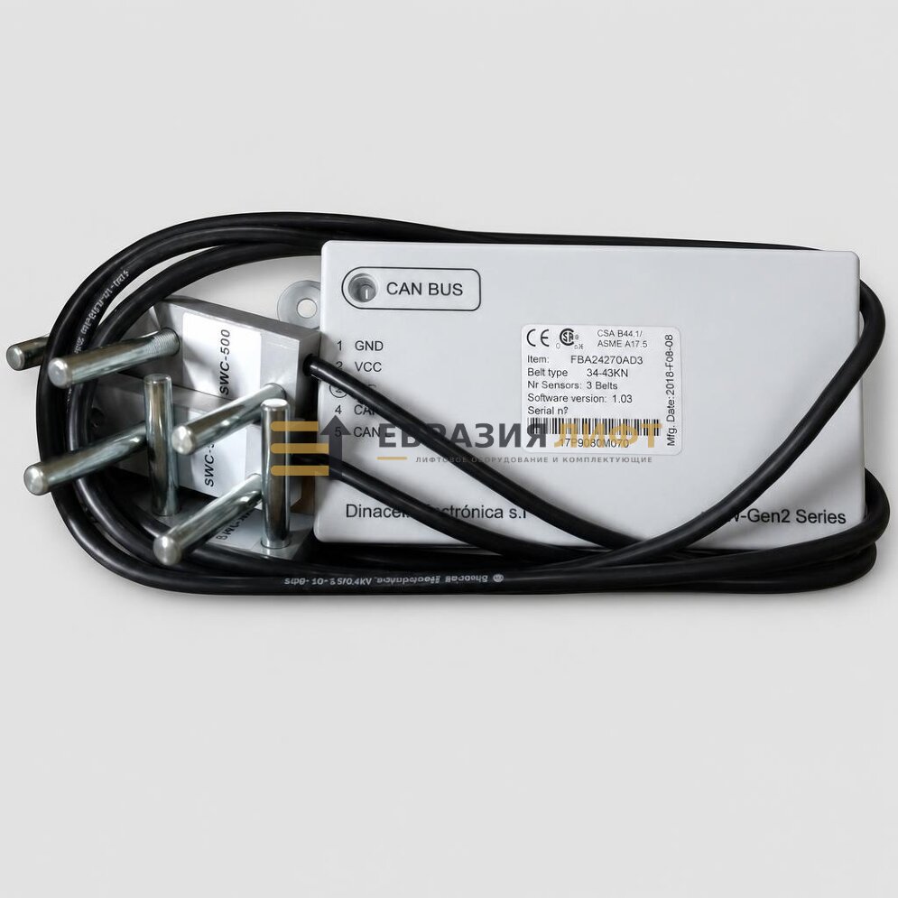 Устройство грузовзвеш. Otis GEN2 (3 ремн., 34-43kN) Dinacell Electronica FBA24270AP3