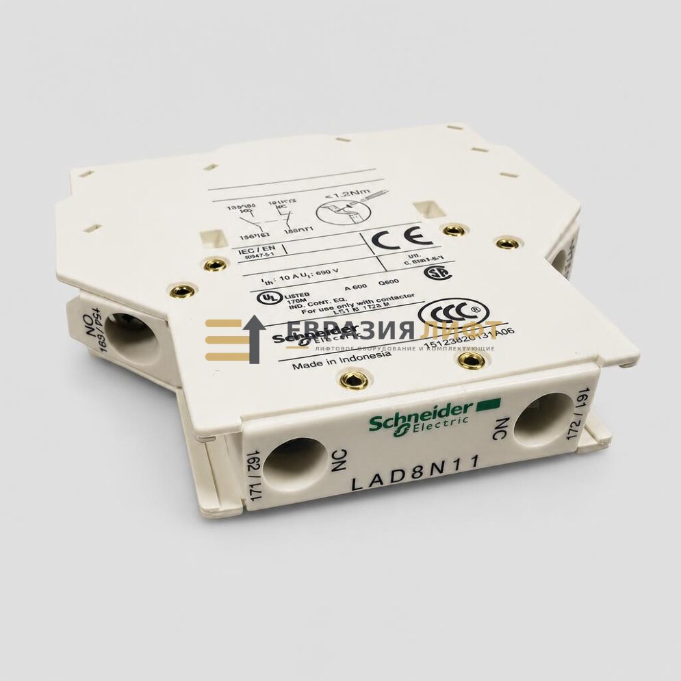 Блок дополнительных контактов 1NO+1NC LAD8N11 Schneider Electric