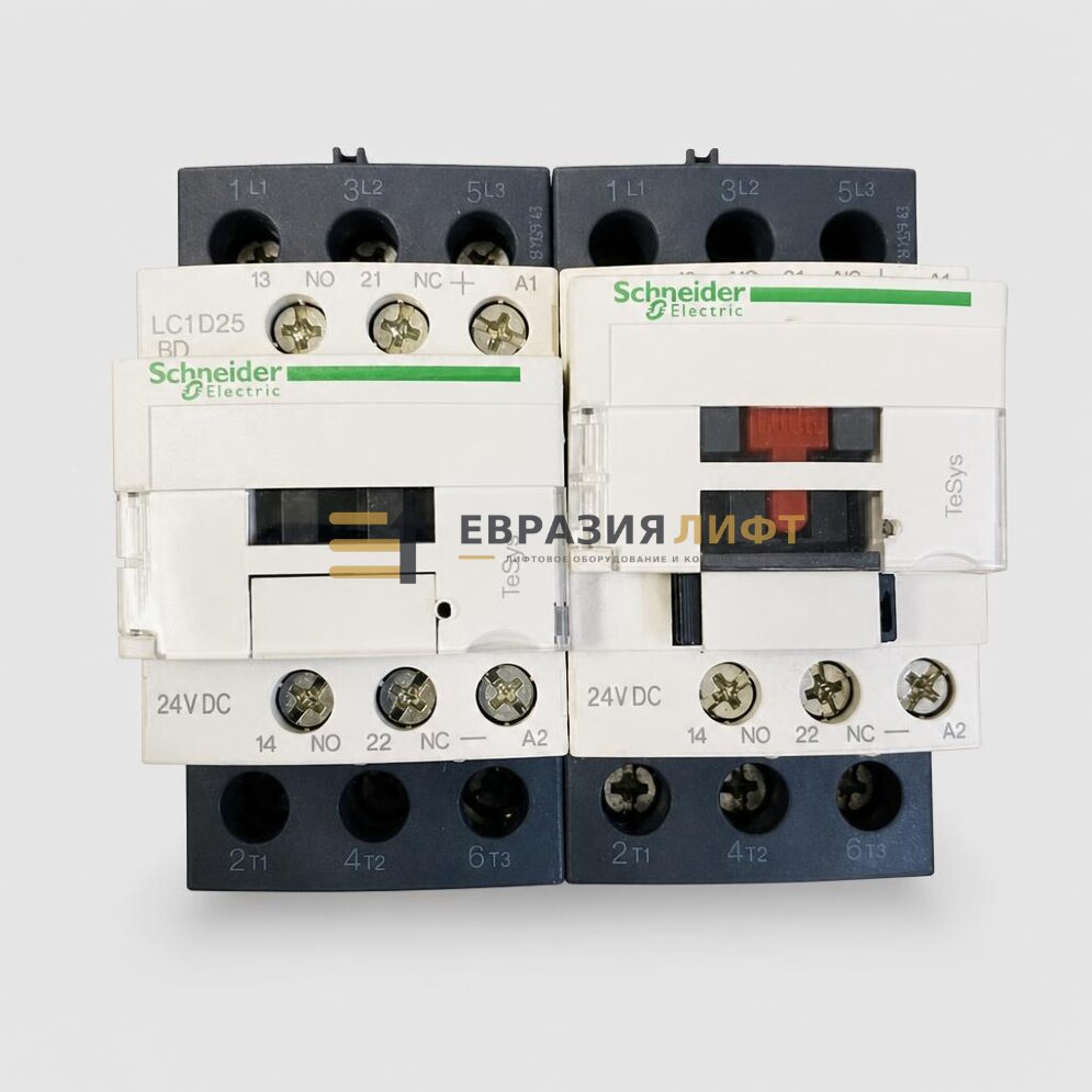 Контактор реверсивный 24V DC 11kW LC2D25BD Schneider Electric
