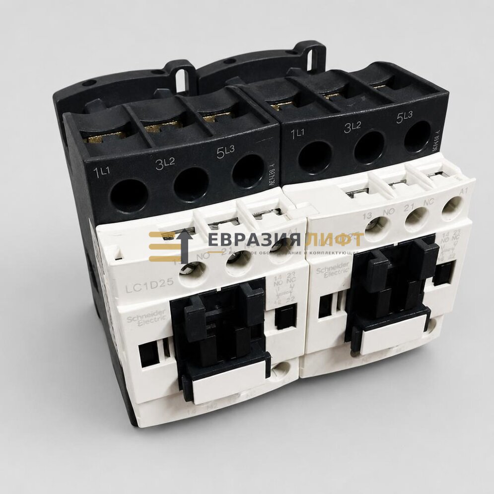Контактор реверсивный 25А 220VAC 1НО+1НЗ (3п) LC2D25M7 Schneider Electric