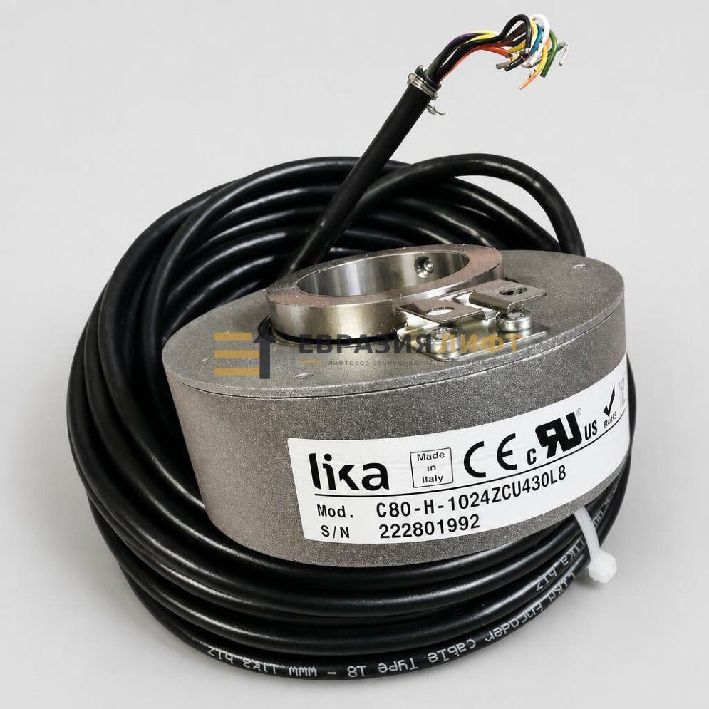 Энкодер инкрементальный (C80-H-1024ZCU430L8) C80-H4-01024-ZCU-30-ST-RL080 Lika