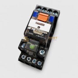 Реле "FOR" в сборе (колодка SCHRACK PT78740, модуль светодиодный EM 12, реле SCHRACK PT570024 24VDC)